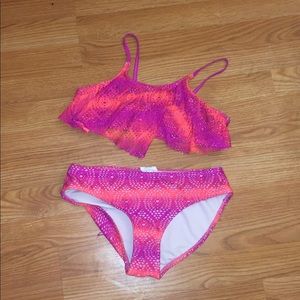 two piece bathing suit